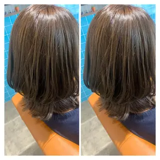 ミディアム カラー 髪質改善艶髪 ℍ𝔸ℝ𝕌𝕂𝔸のヘアスタイル