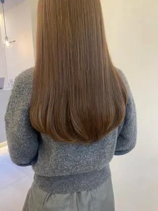 ロング カラー nok所属・レイヤー/ベージュ/ どますず🌺のヘアスタイル