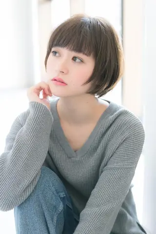 ショート カラー 羽田 ひろむのヘアスタイル