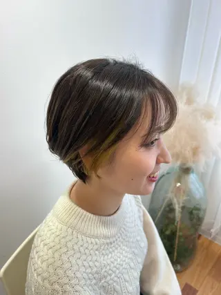 ショート カラー hairsalon de Forever vida所属・メンズモデル板橋 島田依杏のヘアスタイル