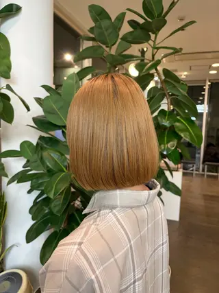 ショート DIFINOaoyama所属・🎧ayaka/ボブ /透明感カラー🩵のヘアスタイル