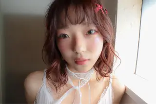 ミディアム I-FLAT 暮石悠菜のヘアスタイル