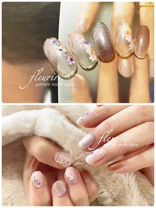 ネイル フルリール 【プライベートサロンのネイルデザイン