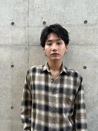 ショート メンズ 大阪メンズパーマ /スパイキー/らいのヘアスタイル