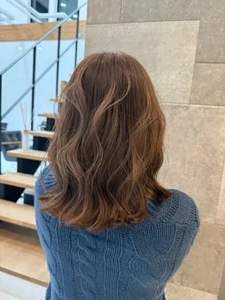 セミロング カラー darfruto所属・ひな カットモデル募集中✨のヘアスタイル