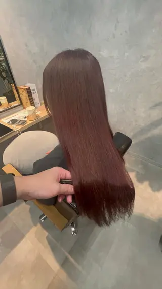 ロング motoトップカラー リスト/ブリーチカラのヘアスタイル