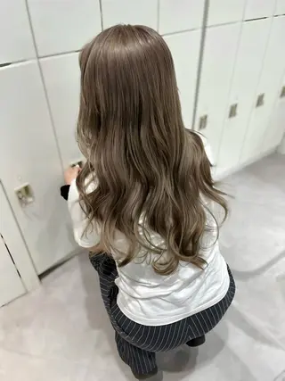 ロング カラー 韓国ハッシュカット/ 新宿/髪質改善/岡崎のヘアスタイル