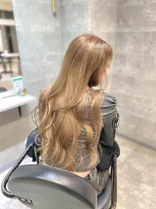 ロング _WHITE難波店[アンダーバーホワイト]所属・艶カラー/髪質改善 /韓国風/中村嘉秀のヘアスタイル