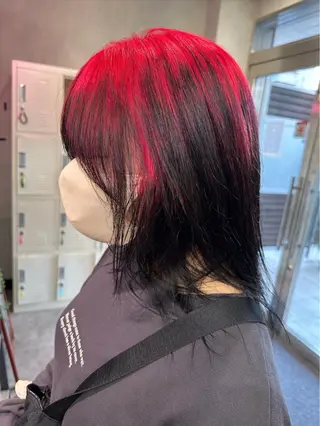 ミディアム カラー yu-kiハイトーン /ブリーチ無しカラーのヘアスタイル