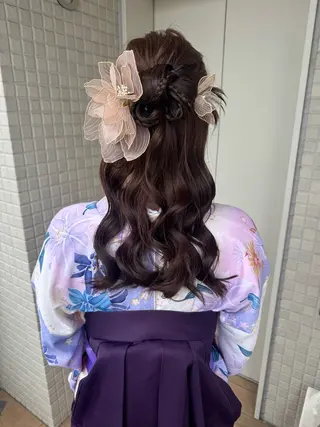 ヘアアレンジ 縮毛矯正/艶髪カラー ヘアアレンジ/ひふみのヘアスタイル