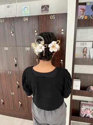 ヘアアレンジ 福島 果音のヘアスタイル