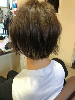 ショート カラー パーマ 上新庄NO1髪質改善 See.店長深田強のヘアスタイル