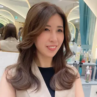 セミロング 産休中2026.4月 復帰予定/野崎華代のヘアスタイル