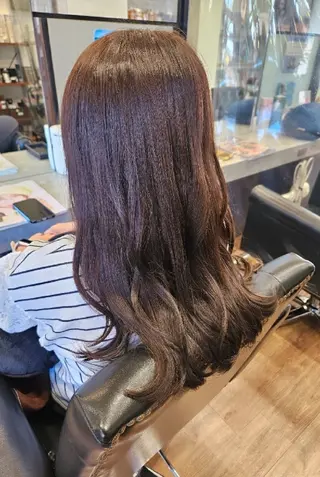 ロング カラー 関口 友菜のヘアスタイル