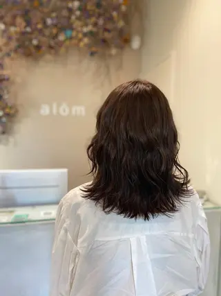 ミディアム カラー ボブ/インナーカラー /眉毛/Miyuのヘアスタイル