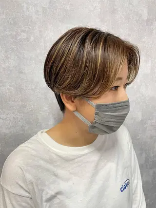 ショート C’LD hair  produce /シールドヘア所属・モテ髪/ボブ/ショー ト/アダチフウトのヘアスタイル