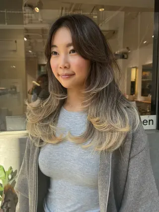 ロング ナガミネアリサ/ 学芸大学/海外ヘアのヘアスタイル