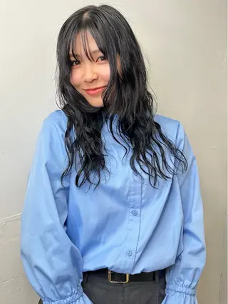 カラー 艶髪カラー/レイヤ ー支持No.1renのヘアスタイル