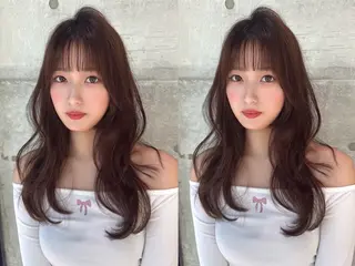 セミロング MOE 福岡韓国ヘア✧︎のヘアスタイル