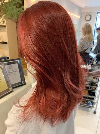 ミディアム カラー TENELE所属・チバ タクミのヘアスタイル