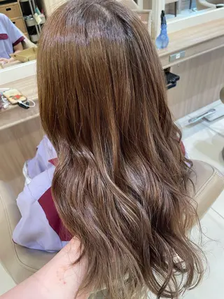 セミロング カラー 韓国ヘアメイク🎀/ 縮毛矯正✨山本媛香のヘアスタイル