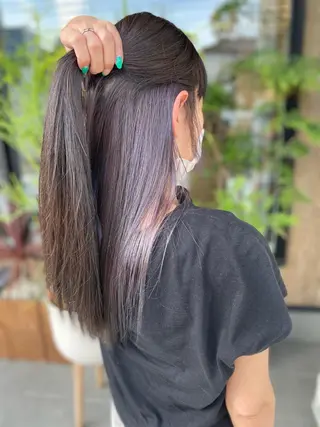 ロング カラー no4ナチュラル戸祭所属・山越 美裕樹のヘアスタイル