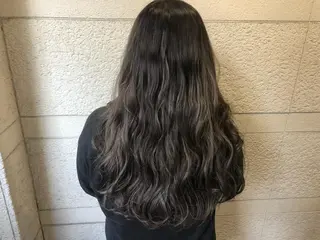 セミロング カラー ヘアアレンジ 下妻 カラーエクステ難波のヘアスタイル