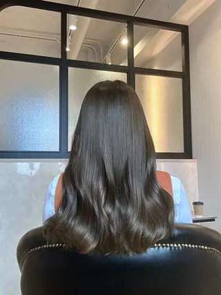 ロング カラー &chaLme   心斎橋所属・emi/髪質改善/ 韓国風/艶カラーのヘアスタイル