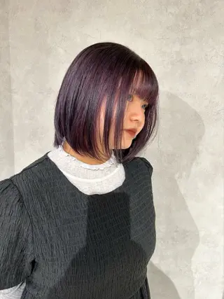 ショート カラー ヘアアレンジ ayano/パーマ/ 暖色カラーのヘアスタイル