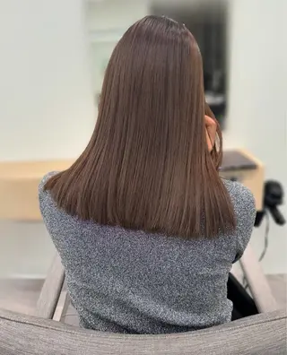 ロング カラー nok所属・レイヤー/ベージュ/ どますず🌺のヘアスタイル