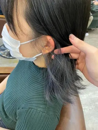 セミロング カラー 🟢NEGi🟣 🫧髪質改善のヘアスタイル