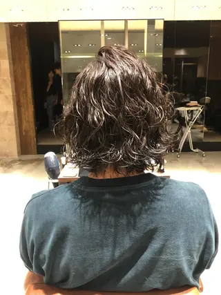 セミロング パーマ メンズ モテ髪をつくる✂️ 佐藤ヒロのヘアスタイル