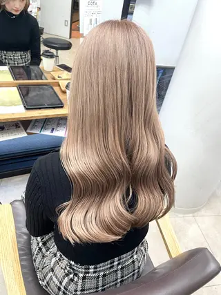 ロング コトネ🫧 韓国風レイヤーカットのヘアスタイル