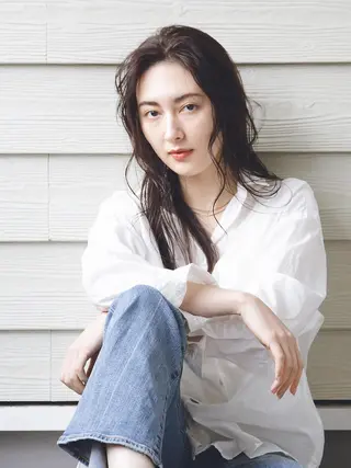 ロング 柳下 涼のヘアスタイル