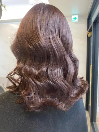 セミロング おおつき ありかのヘアスタイル