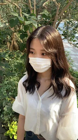 セミロング カラー 平野葵🎀 hair/nailのネイルデザイン