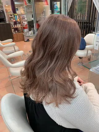 セミロング カラー ayaka 大宮のヘアスタイル