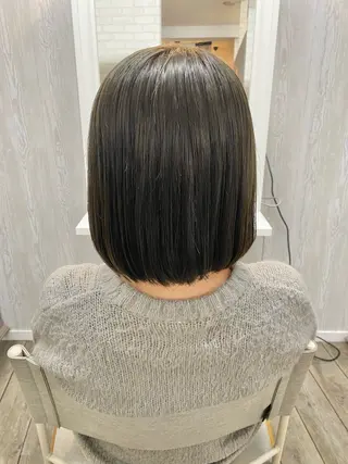 ミディアム カラー THETAふじみ野 野宮のヘアスタイル