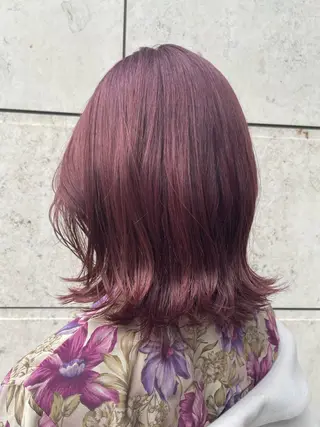 ミディアム カラー パーマ 海外レイヤー 🇺🇸/ヒナコのヘアスタイル