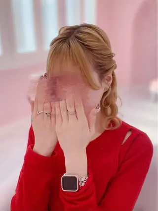 ミディアム ヘアアレンジ Set Salon Mémoire by miuprierre所属・推し活🪄🩷 川上 佳奈のヘアスタイル