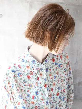 ショート ✨透け感カラー✨ 上村一樹のヘアスタイル