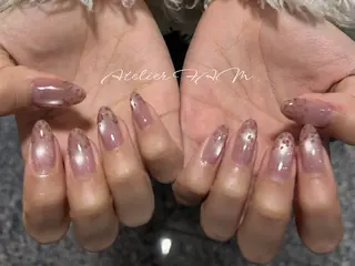 ミディアム nail&eyelashsalon atelier fam上本町店所属・アトリエ FAMのネイルデザイン