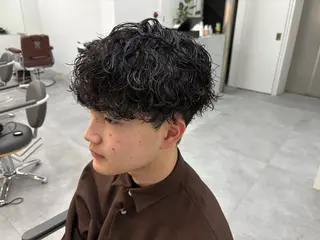 パーマ メンズ クキノケイカ /暖色カラーのヘアスタイル