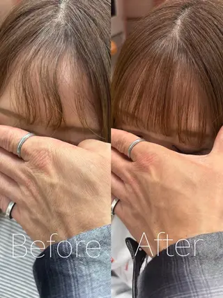 ロング カラー 韓国ヘア×髪質改善 縮毛矯正のヘアスタイル