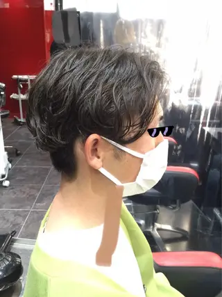 ショート パーマ メンズ Annon プライベートサロンのヘアスタイル