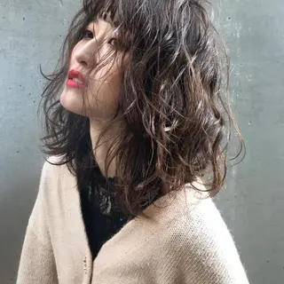 ミディアム カラー 酸性ストレート/ブリ ーチなし/中村 匠のヘアスタイル