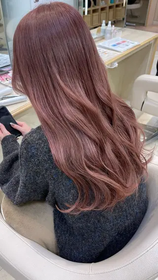 カラー 髪質改善/縮毛矯正/ 暖色カラー💫のヘアスタイル