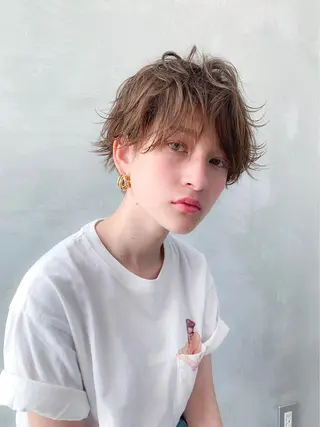 ショート カラー 🉐レイヤー/塩見 弘樹🉐渋谷のヘアスタイル