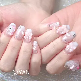 ネイル 長いだし/スカルプ/ パラシェルN.oneのネイルデザイン