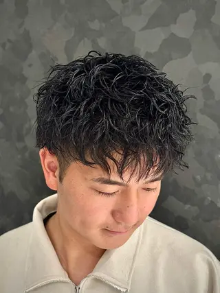 パーマ メンズ メンズカット/ マッスルのヘアスタイル